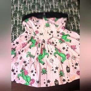 L - Hell Bunny - Zombie Unicorn Pinup Dress